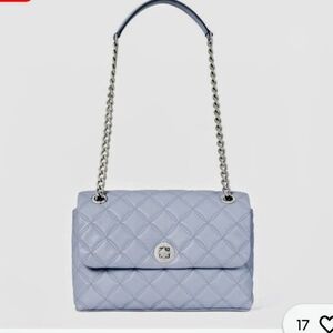 Kate Spade Pre Loved  Blue Quilted Shoulder Bag